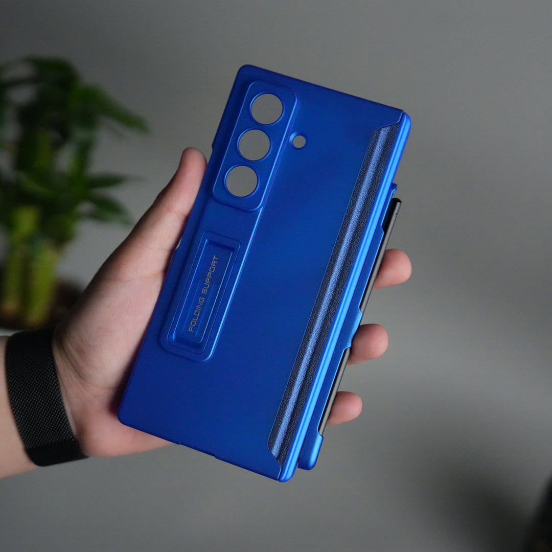 Galaxy Z Fold 7 Case with S Pen Holder & Kickstand | Front + Back Protection Cover