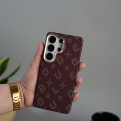 Galaxy S26 Ultra Aramid Fiber Design Slim Case Cover  | MagSafe Supported | MAROON