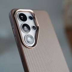 Galaxy S26 Ultra Metal Camera Ring Carbon Fiber Design Cover