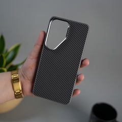 Galaxy S26 Ultra Metal Camera Ring Carbon Fiber Design Cover