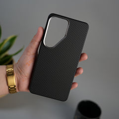 Galaxy S26 Ultra Metal Camera Ring Carbon Fiber Design Cover