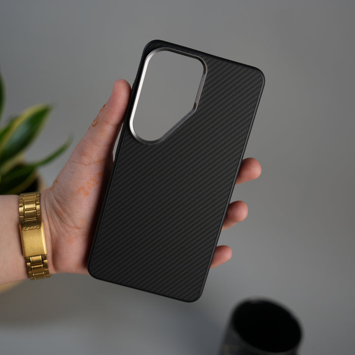 Galaxy S26 Ultra Metal Camera Ring Carbon Fiber Design Cover