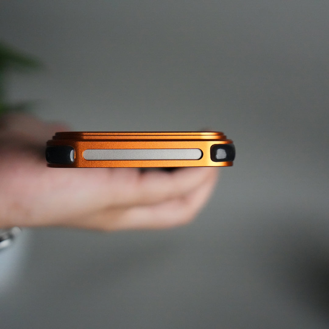 iPhone 17 Pro Frosted Frameless Metal Kickstand Case