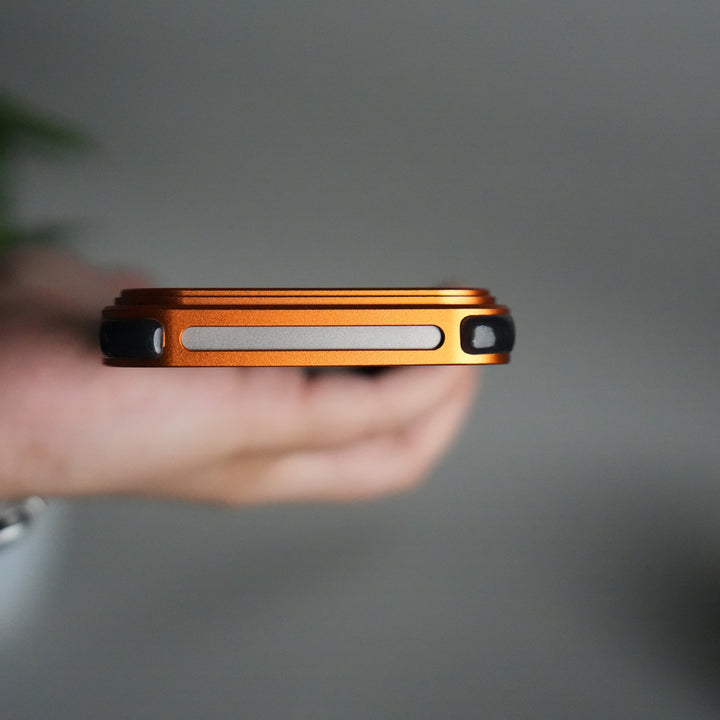 iPhone 17 Pro Frosted Frameless Metal Kickstand Case