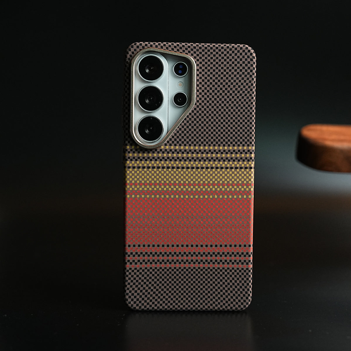 Premium Carbon Fiber Texture Striped Case For Galaxy S26 Ultra | Magsafe Protective Cover