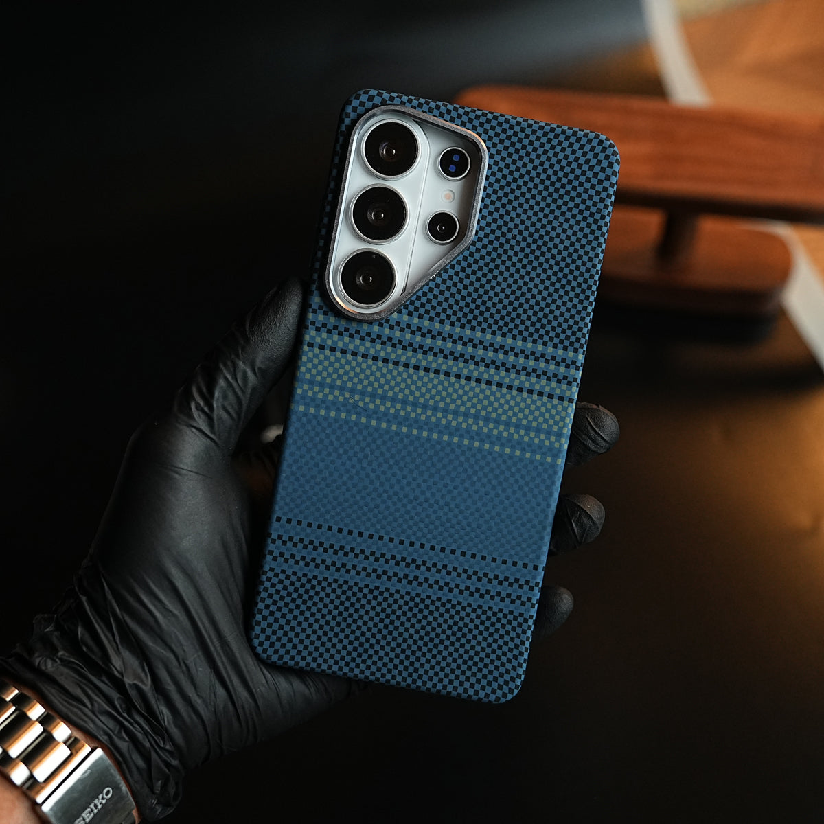 Premium Carbon Fiber Texture Striped Case For Galaxy S26 Ultra | Magsafe Protective Cover