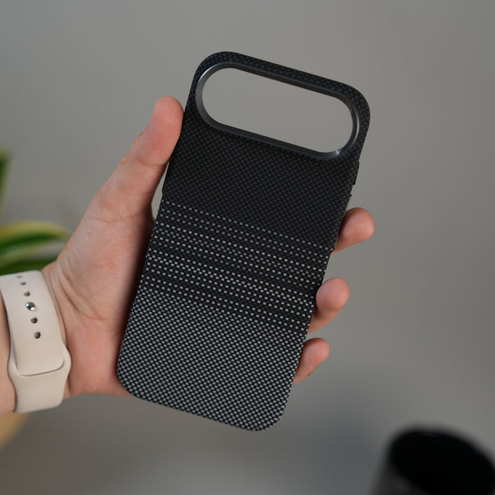 iPhone 17 Air Carbon Fiber Texture Design Hard Pc MagSafe Case Cover BlackDot