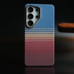 Premium Carbon Fiber Texture Striped Case For Galaxy S26 Ultra | Magsafe Protective Cover