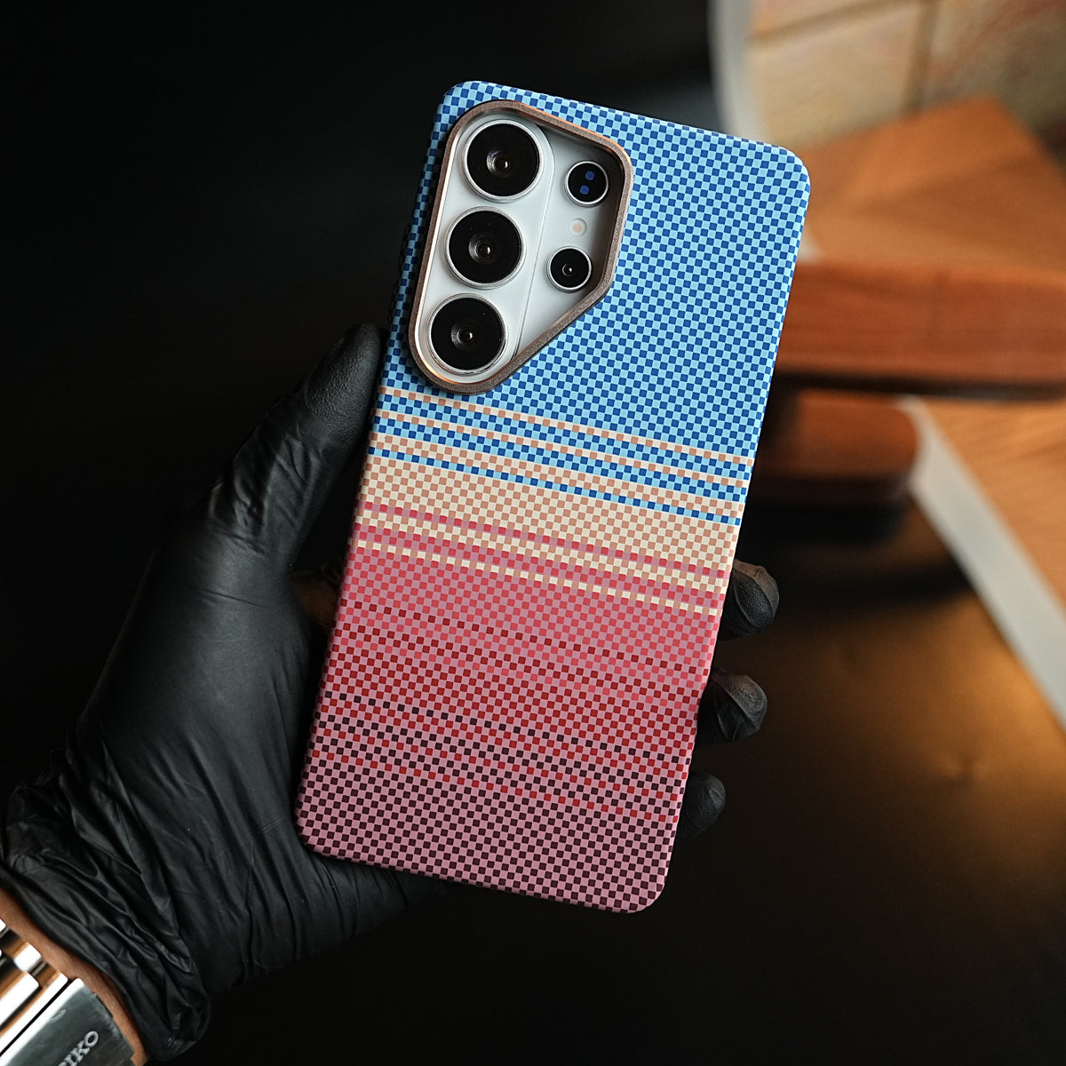 Premium Carbon Fiber Texture Striped Case For Galaxy S26 Ultra | Magsafe Protective Cover