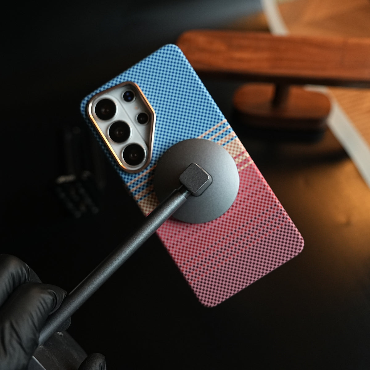 Premium Carbon Fiber Texture Striped Case For Galaxy S26 Ultra | Magsafe Protective Cover