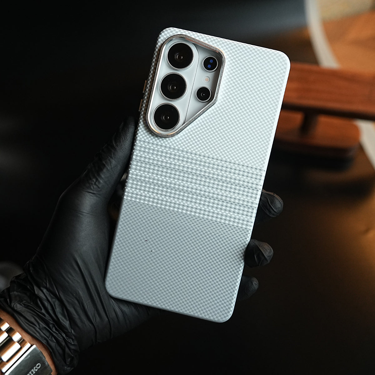 Premium Carbon Fiber Texture Striped Case For Galaxy S26 Ultra | Magsafe Protective Cover