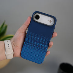 iPhone 17 Air Carbon Fiber Texture Design Hard Pc MagSafe Case Cover BlueDot