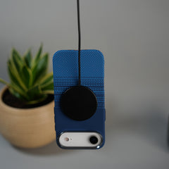 iPhone 17 Air Carbon Fiber Texture Design Hard Pc MagSafe Case Cover BlueDot
