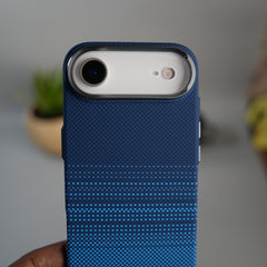 iPhone 17 Air Carbon Fiber Texture Design Hard Pc MagSafe Case Cover BlueDot