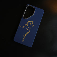 Horse Line-Art Patterned Case for Galaxy S26 Ultra | Magsafe Compatibility