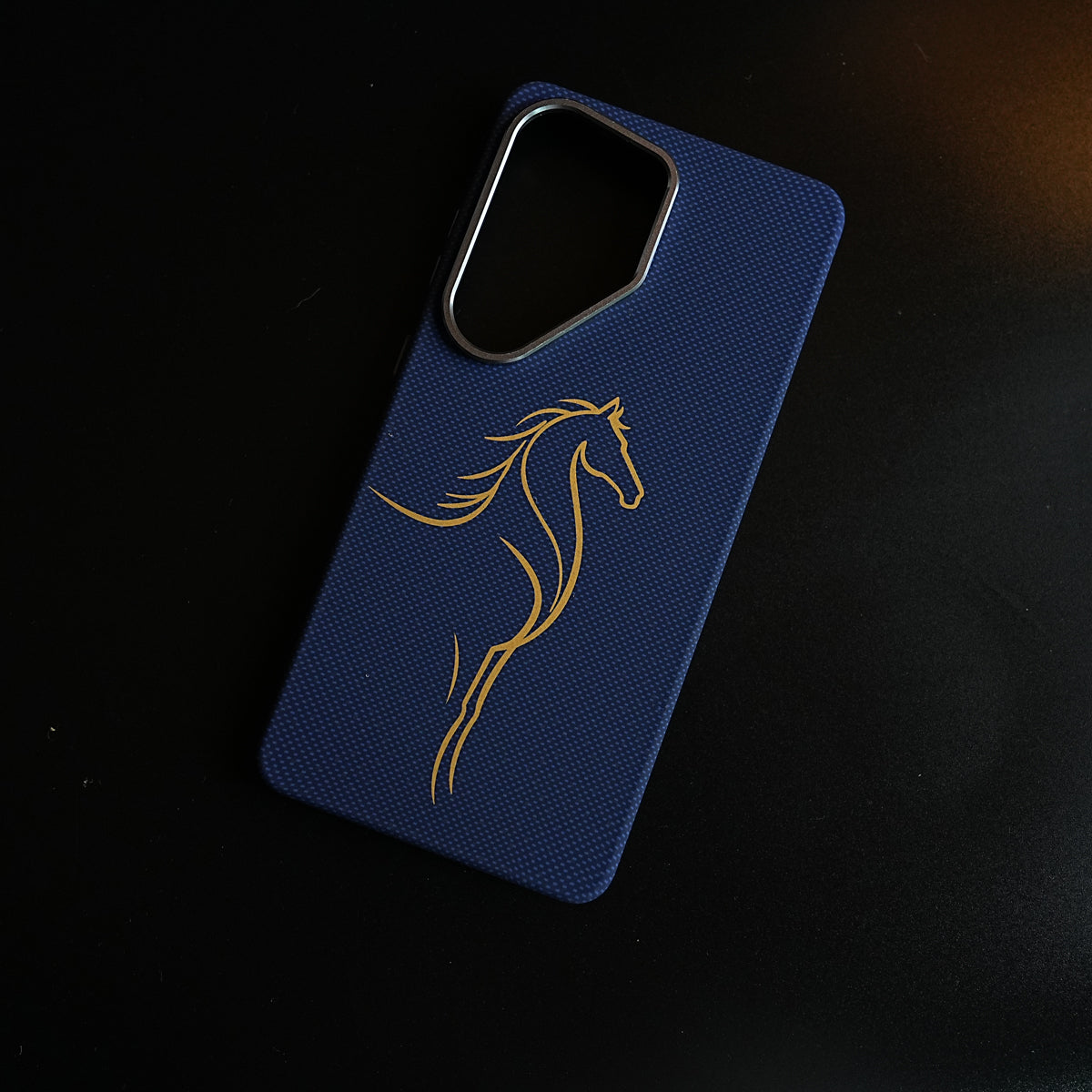 Horse Line-Art Patterned Case for Galaxy S26 Ultra | Magsafe Compatibility