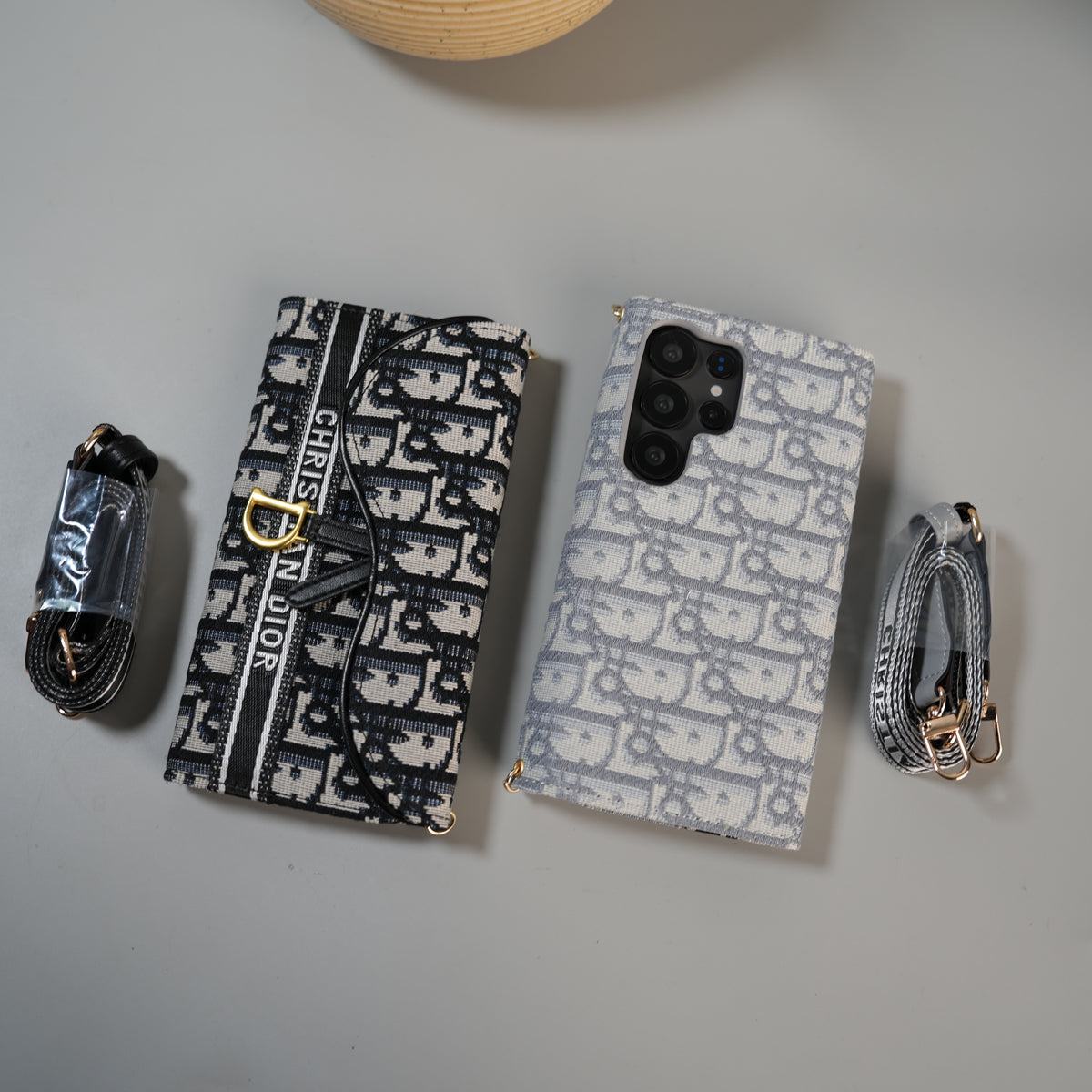 Galaxy S25 Ultra luxury Brand CD Card Wallet Sling Case Cover
