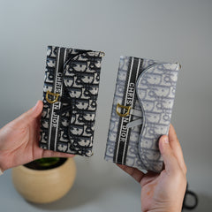 Galaxy S25 Ultra luxury Brand CD Card Wallet Sling Case Cover