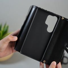 Galaxy S25 Ultra luxury Brand CD Card Wallet Sling Case Cover