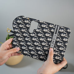 Galaxy S25 Ultra luxury Brand CD Card Wallet Sling Case Cover