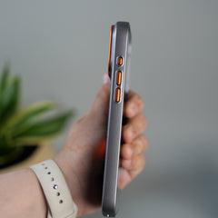 iPhone 17 Pro Metalic Grip Case with Camera Protection | MagSafe Supported Card Holder Back Cover