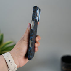 iPhone 17 Pro Ultra-Thin Carbon Fiber Texture Hard Pc MagSafe Case | Lightweight Back Cover
