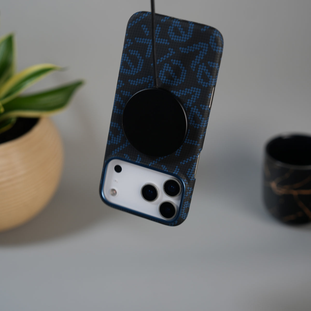 iPhone 17 Pro Ultra-Thin Carbon Fiber Texture Hard Pc MagSafe Case | Lightweight Back Cover