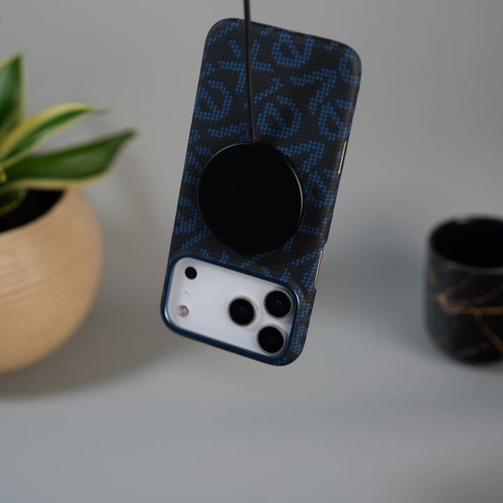 iPhone 17 Pro Ultra-Thin Carbon Fiber Texture Hard Pc MagSafe Case | Lightweight Back Cover