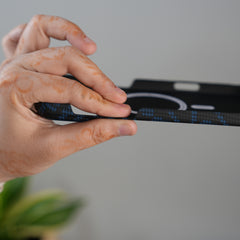 iPhone 17 Pro Ultra-Thin Carbon Fiber Texture Hard Pc MagSafe Case | Lightweight Back Cover