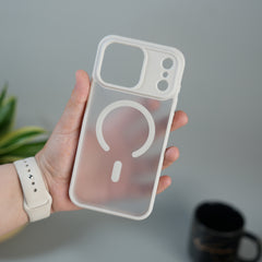 iPhone 17 Series Frosted Matte MagSafe Case | Anti-Fingerprint Translucent Back Cover