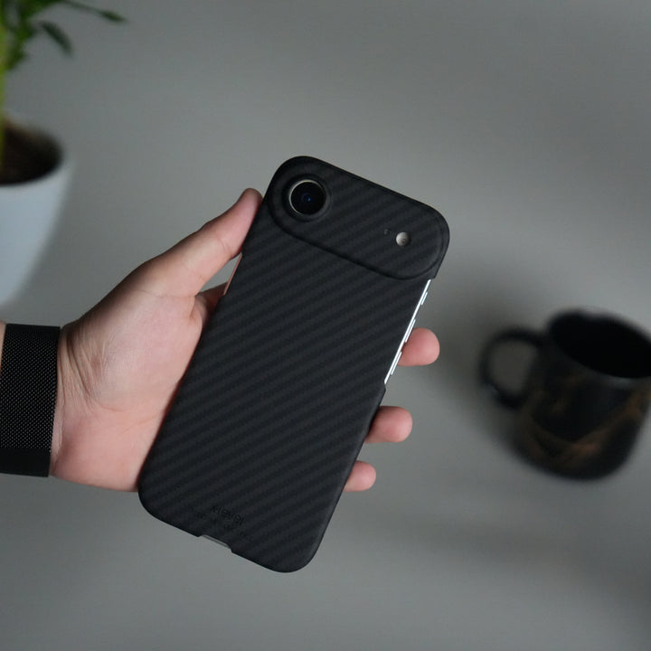 iPhone 17 Air Carbon Fiber Slim Case | Ultra-Thin Magnetic Charging Ring Cover