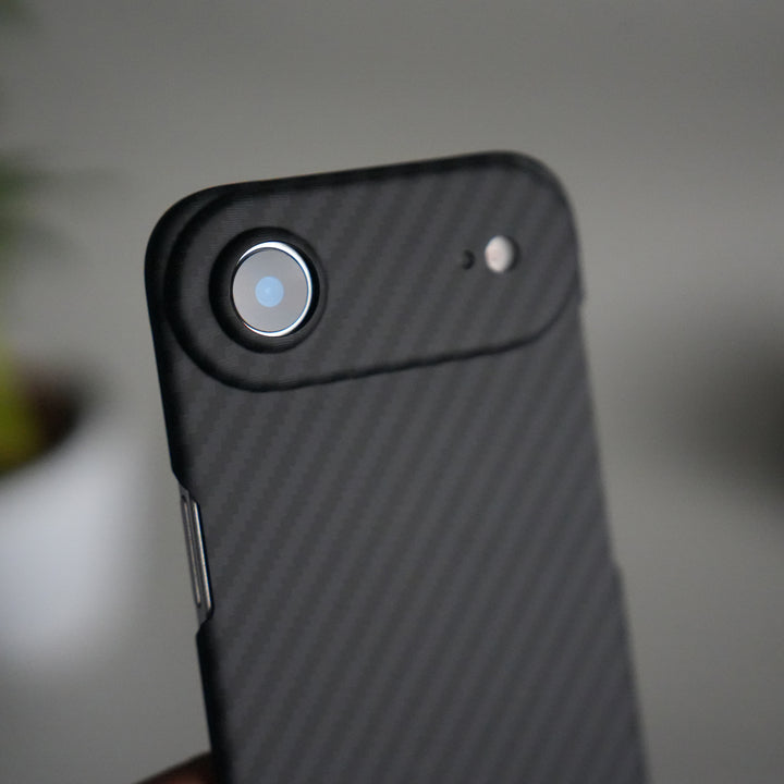 iPhone 17 Air Carbon Fiber Slim Case | Ultra-Thin Magnetic Charging Ring Cover