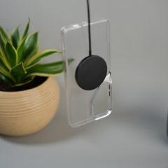 Galaxy S26 Ultra Non Yellowing Transparent MagSafe Back Cover with Magnetic Ring & Camera Protection