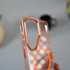 Galaxy S26 Ultra Non Yellowing Transparent MagSafe Back Cover with Magnetic Ring & Camera Protection