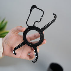 Galaxy S26 Ultra X Shape Aluminum Metal Rotating Kickstand Frameless Design Magsafe Case