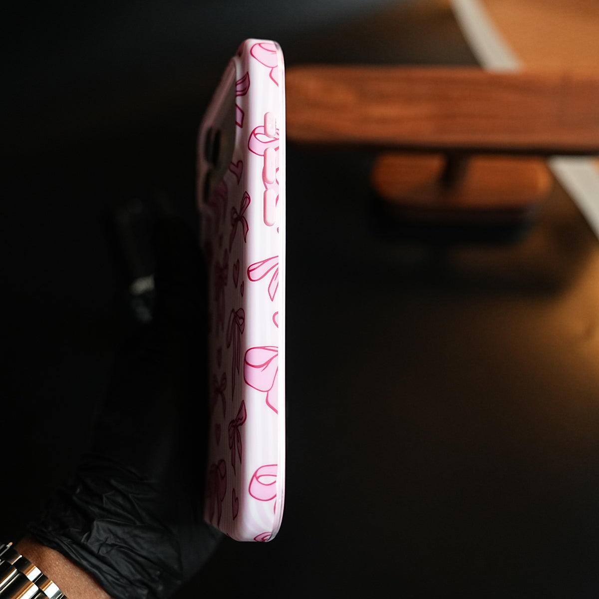 Pink Ribbon Case for iPhone 17 Series | Heart Designer Cover