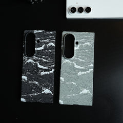 Artistic Wave Print Case for Galaxy Z Fold 7 | MagSafe Slim Case