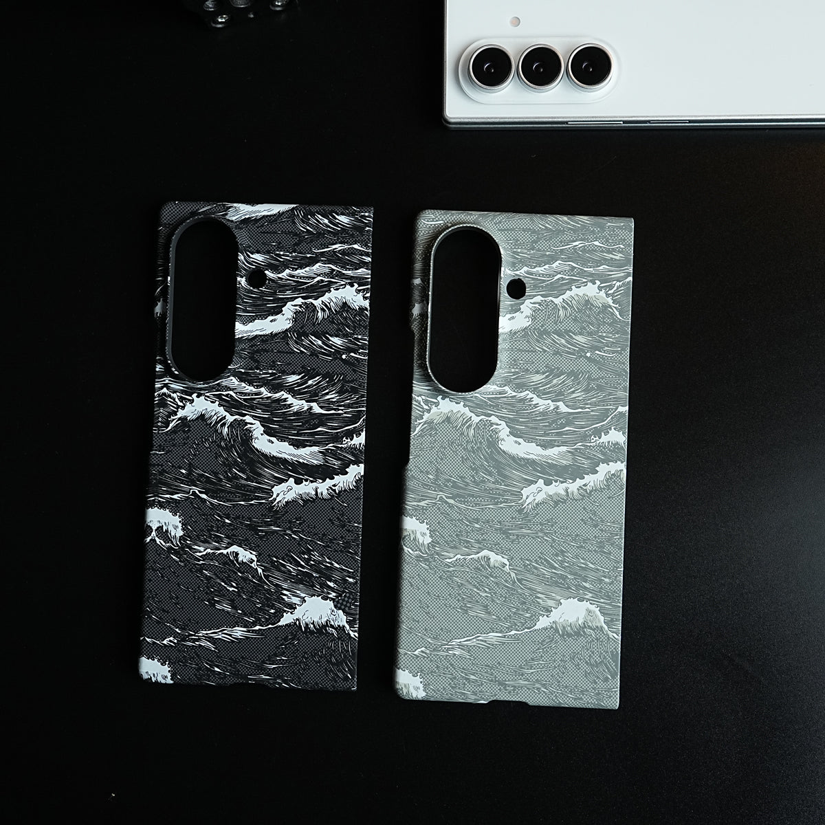 Artistic Wave Print Case for Galaxy Z Fold 7 | MagSafe Slim Case