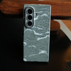 Artistic Wave Print Case for Galaxy Z Fold 7 | MagSafe Slim Case