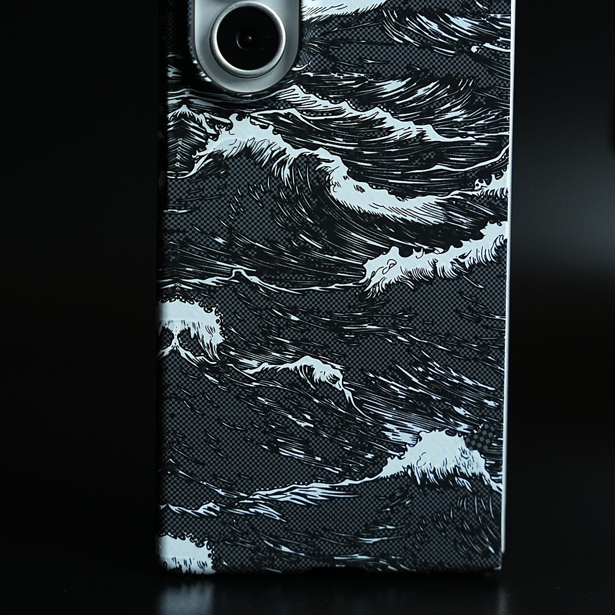 Artistic Wave Print Case for Galaxy Z Fold 7 | MagSafe Slim Case