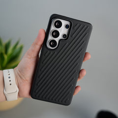 Galaxy S26 Ultra Textured Line Grip Case | Anti-Slip Matte Back Shockproof Slim Cover