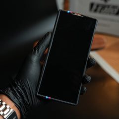 Carbon Fiber Texture Stripe Case for Galaxy Z Fold 7 | MagSafe Case
