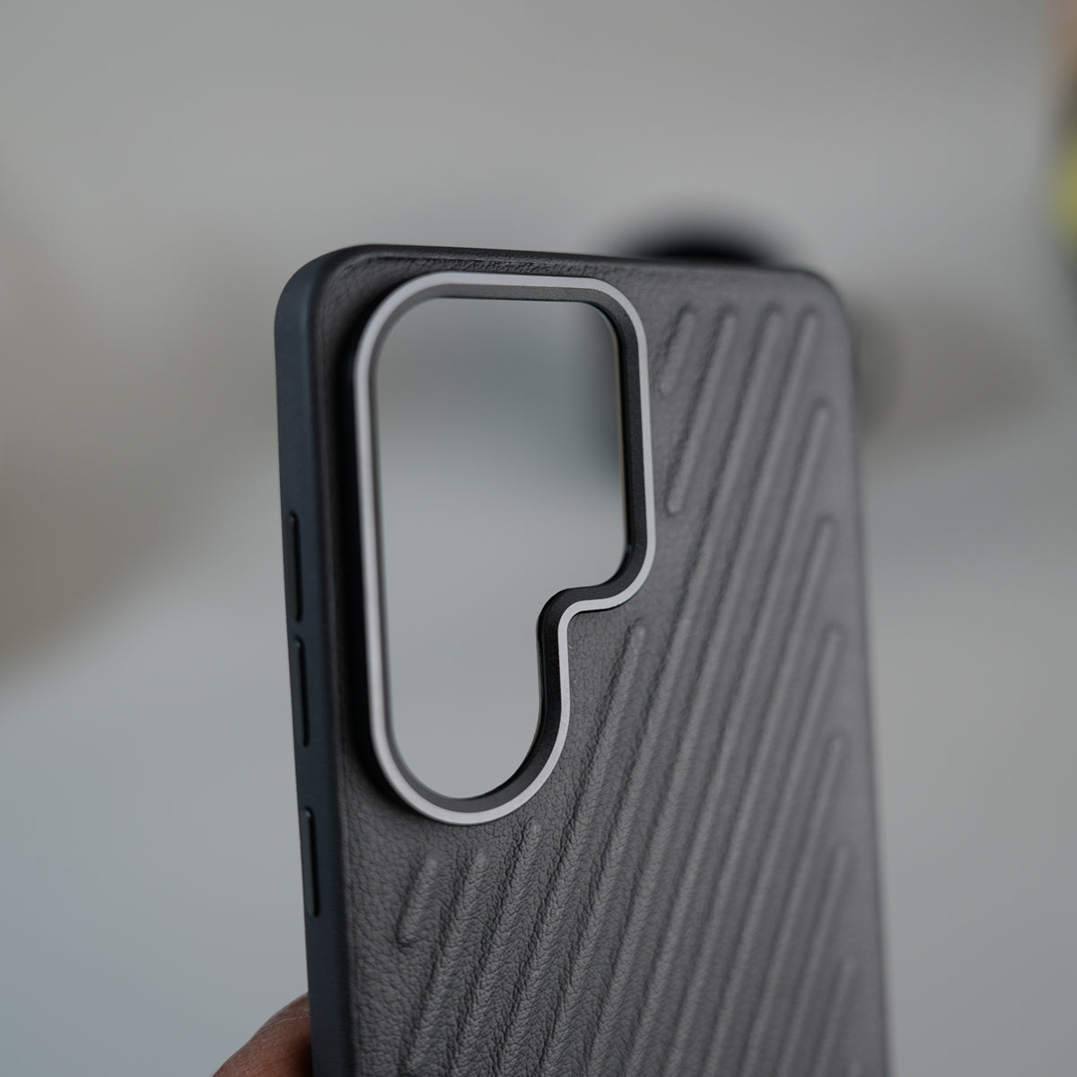 Galaxy S26 Ultra Textured Line Grip Case | Anti-Slip Matte Back Shockproof Slim Cover