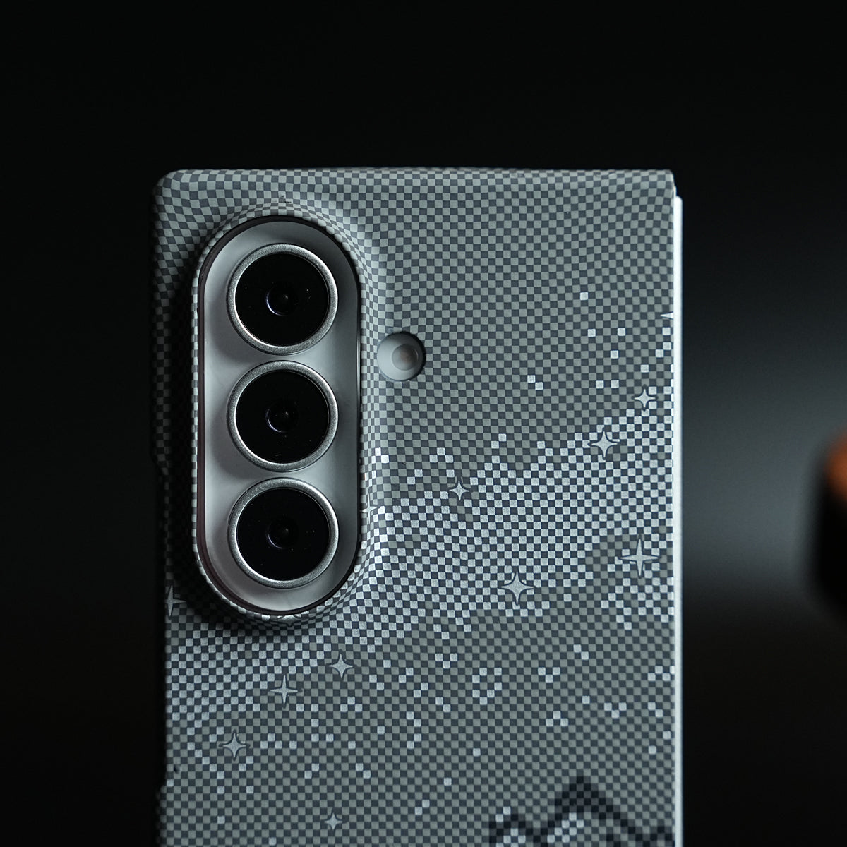Carbon Fiber Texture Design Hard Pc for Galaxy Z Fold 7 with Magsafe | Gray Mountains