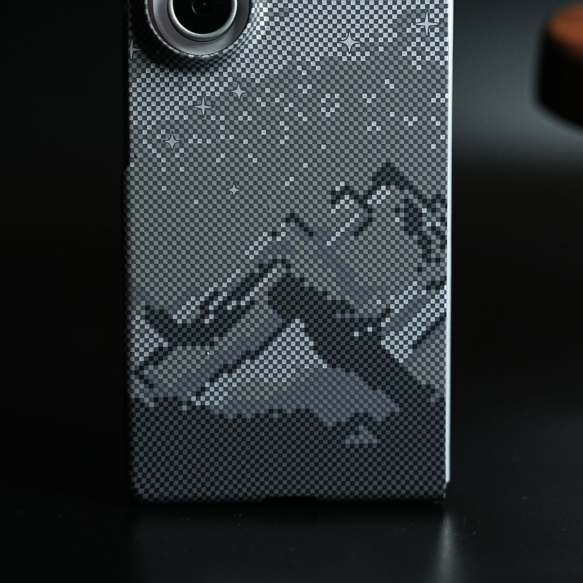 Carbon Fiber Texture Design Hard Pc for Galaxy Z Fold 7 with Magsafe | Gray Mountains
