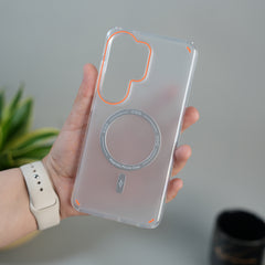 Galaxy S26 Ultra Metallic Shine Armor Double Layer MagSafe Cover