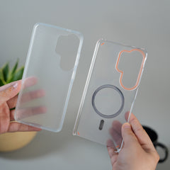 Galaxy S26 Ultra Metallic Shine Armor Double Layer MagSafe Cover