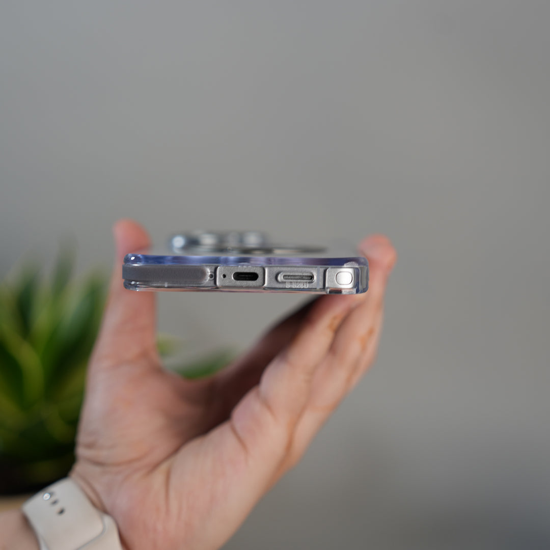 Galaxy S26 Ultra GripRing MagSafe Clear Case with Built-in Stand | Transparent Shockproof Cover