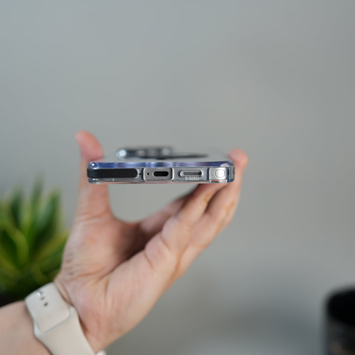 Galaxy S26 Ultra GripRing MagSafe Clear Case with Built-in Stand | Transparent Shockproof Cover