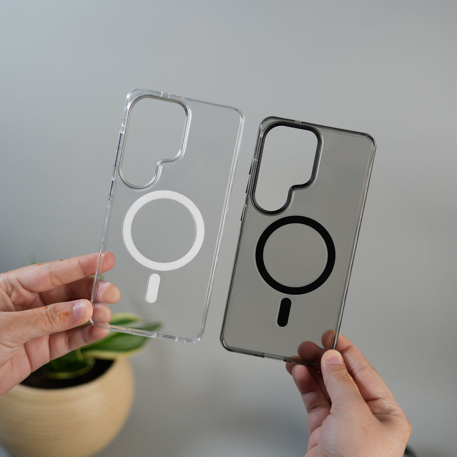 Galaxy S26 Ultra High Quality Anti Yellowing Cristal Case Strong MagSafe Cover